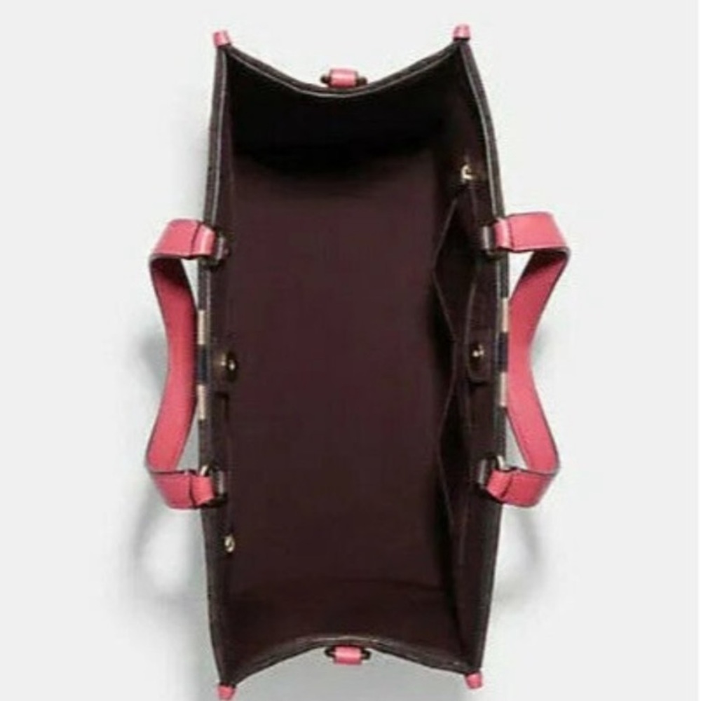 Coach Dempsey Stripe Tote - Picture 12 of 12